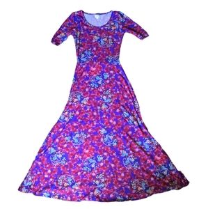 Gorgeous Purple Paisley Maxi Dress